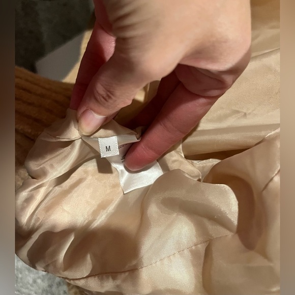 La Vie Rebecca Taylor Curly Faux Shearling Bomber - Picture 7 of 8